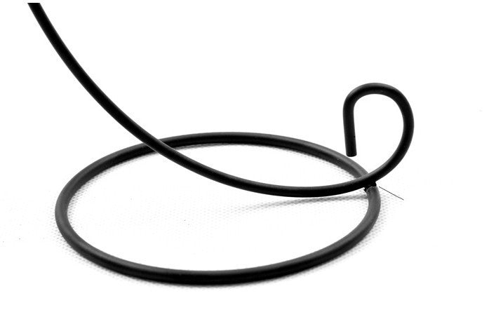 Creative Hanging Iron Frame Glass Vase showing stand details | Confetti Living