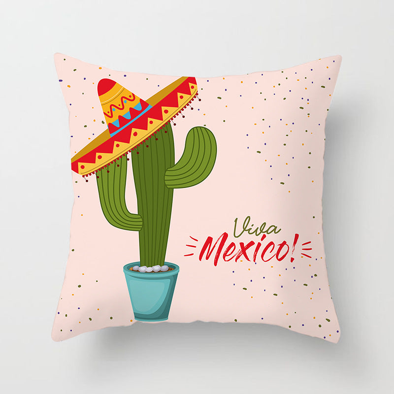 Cushion Cover Funny Fruit and Plants showing Viva Mexico Style G | Confetti Living