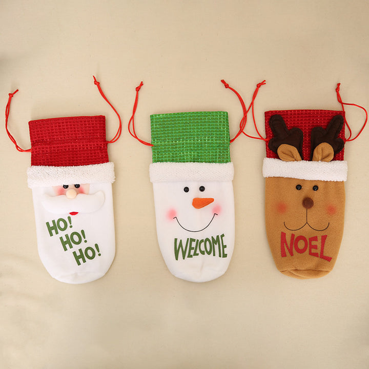Christmas Wine Bottle Covers Showing Christmas Style | Confetti Living