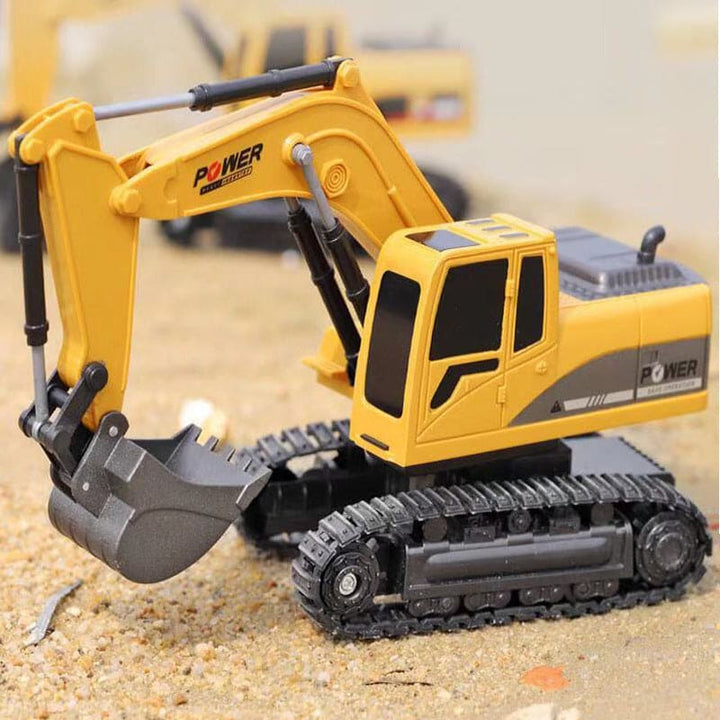 Remote Control Excavator Toy in Yellow | Confetti Living