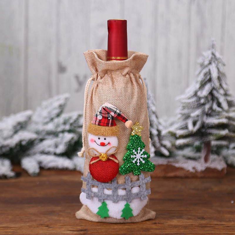 Christmas Wine Bottle Covers Showing Christmas Style | Confetti Living