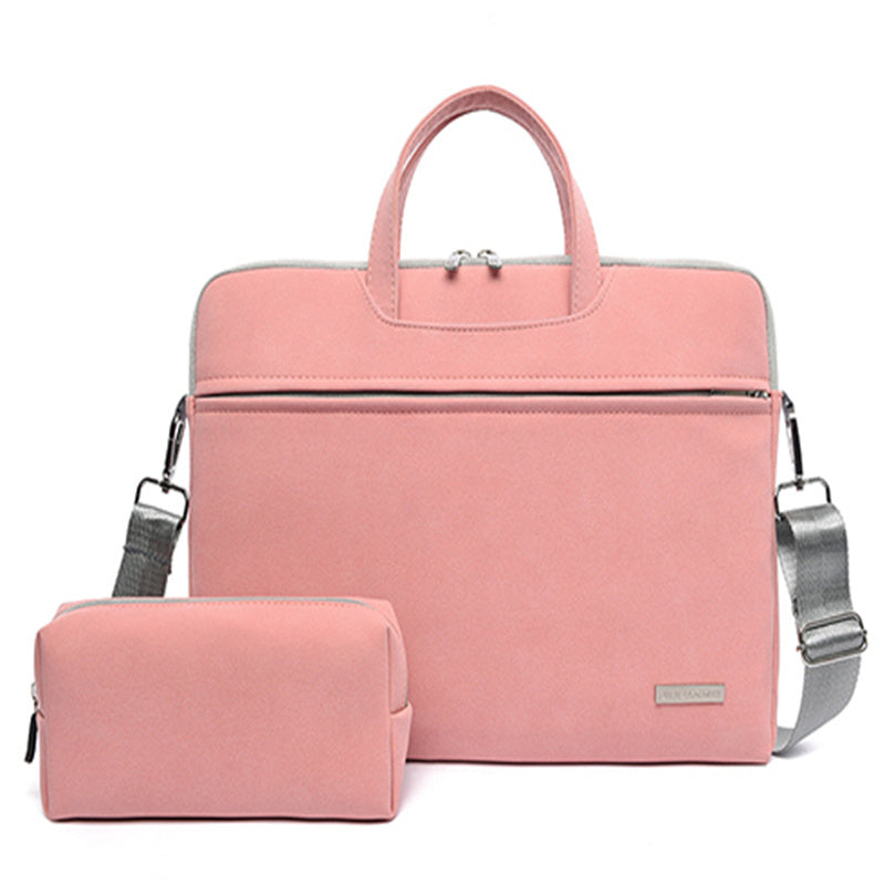Women's PU Leather Laptop Bag in Pink | Confetti Living