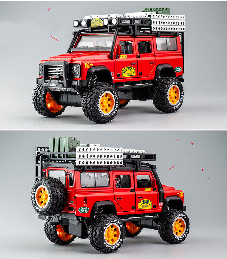 Children's Alloy Model Car with Sound and Light in Red | Confetti Living