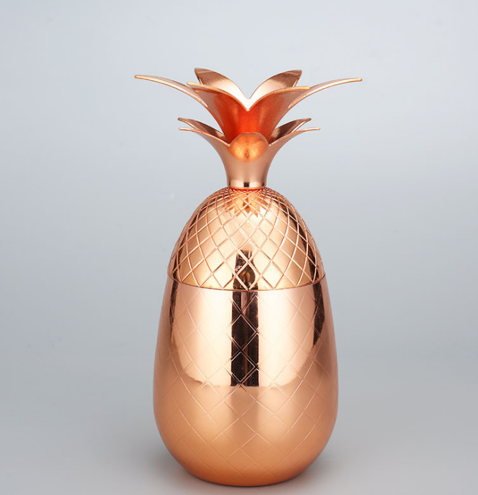 Home Bar Creative Pineapple Cocktail Cup showing Copper Colour | Confetti Living