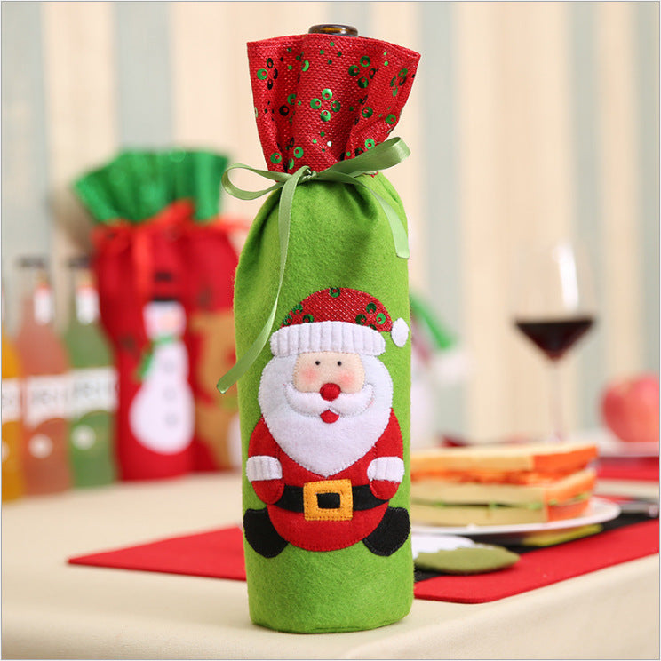 Christmas Wine Bottle Covers Showing Christmas Style | Confetti Living