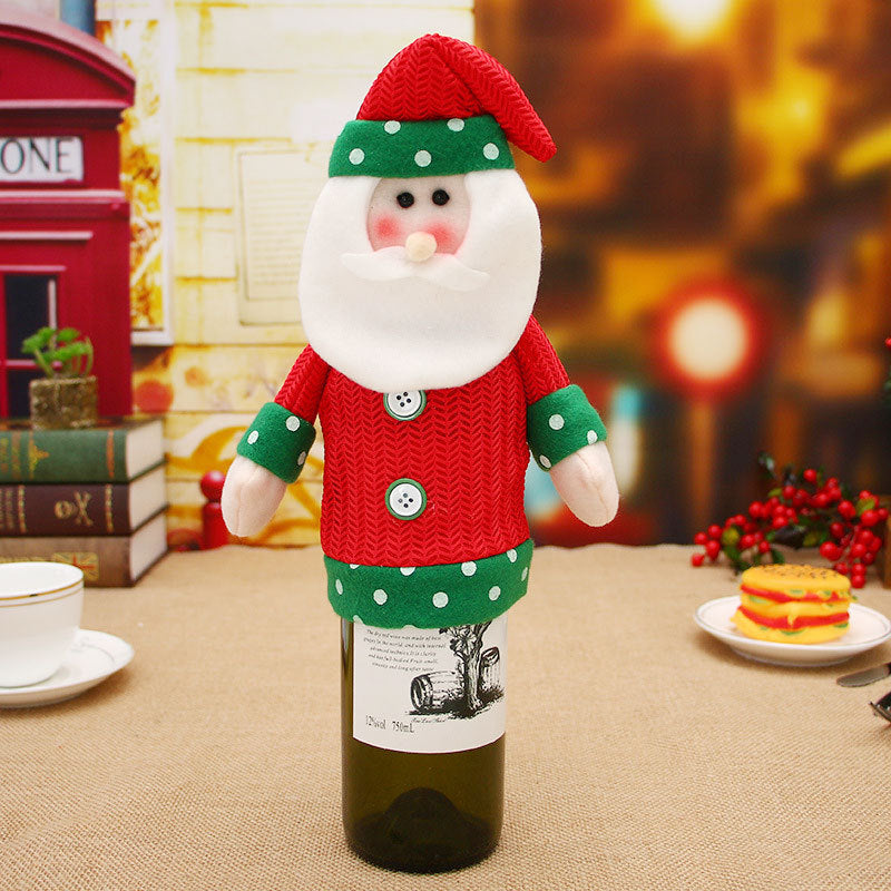 Christmas Wine Bottle Covers Showing Christmas Style | Confetti Living
