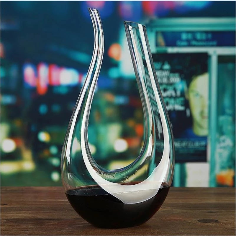 Home Bar Luxury Space Design Wine Decanter showing Style W U-Shape Decanter | Confetti Living
