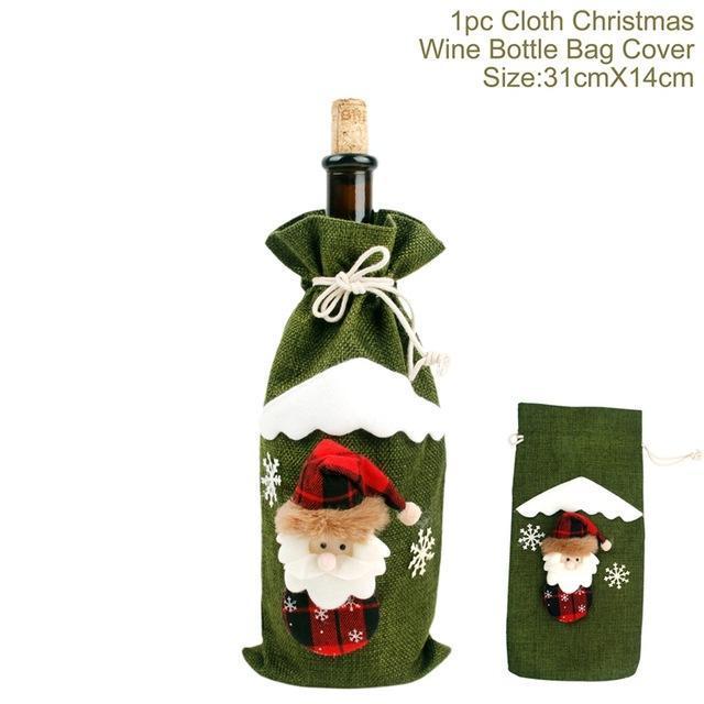 Christmas Wine Bottle Covers Showing Christmas Style | Confetti Living
