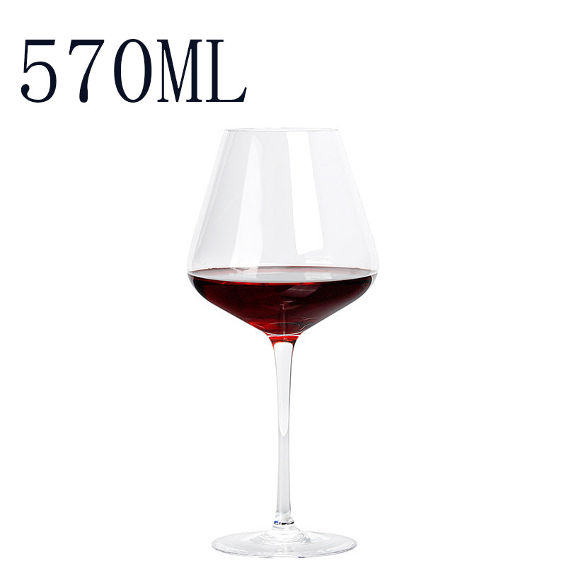 Home Bar Luxury Space Design Wine Decanter showing Red Wine Glass 570ml | Confetti Living