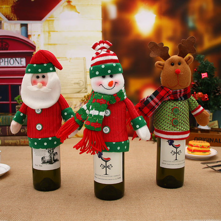 Christmas Wine Bottle Covers Showing Christmas Style | Confetti Living