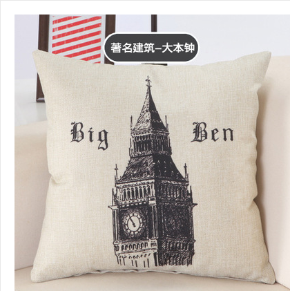 Cushions Great Buildings of the World showing Big Ben | Confetti Living