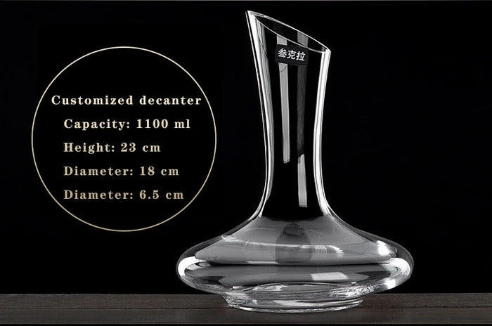 Home Bar Luxury Space Design Wine Decanter showing Round 1100ml Decanter | Confetti Living