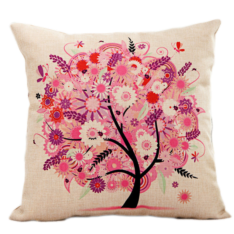 Cushion Cover Cotton with Tree Designs showing Style 3 | Confetti Living