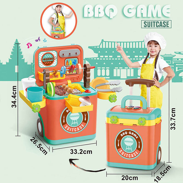 Childrens Interactive Suitcase Toy Designs Barbecue| Confetti Living