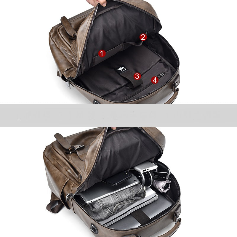Casual Large-Capacity Computer Backpack Showing Inside| Confetti Living