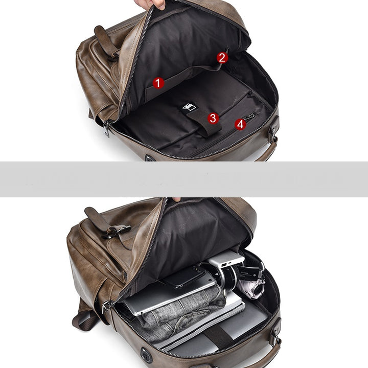 Casual Large-Capacity Computer Backpack Showing Inside| Confetti Living