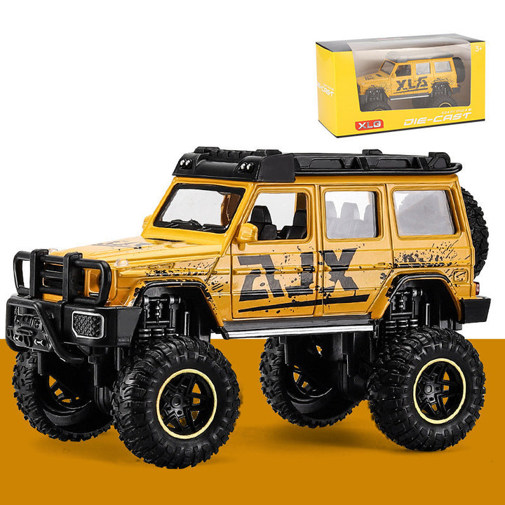 Children's Model Car Alloy Off-Road Vehicle in yellow with packaging | Confetti Living