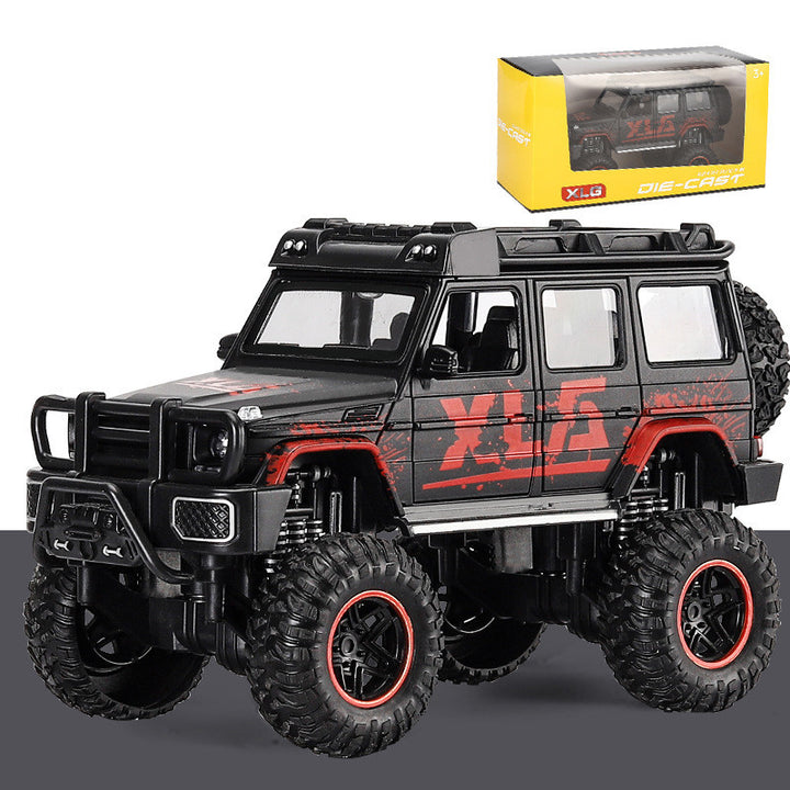 Children's Model Car Alloy Off-Road Vehicle showing packaging | Confetti Living