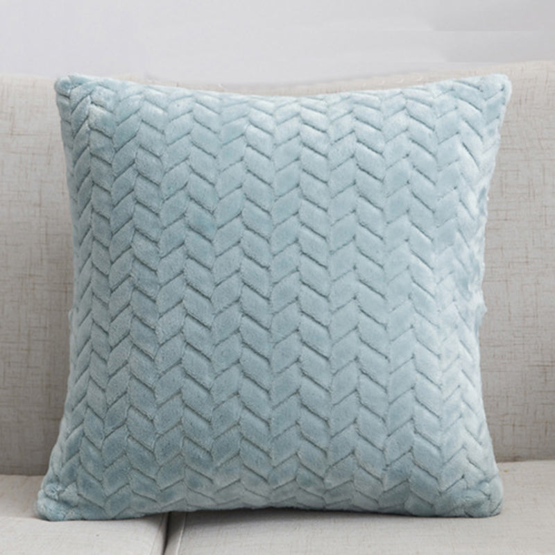 Cushion Cover Nordic Style Flannel in Lake Blue | Confetti Living
