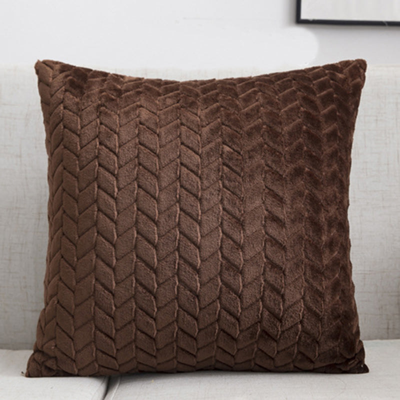 Cushion Cover Nordic Style Flannel in Coffee | Confetti Living