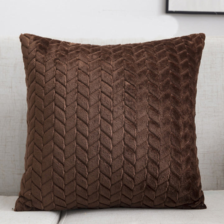 Cushion Cover Nordic Style Flannel in Coffee | Confetti Living