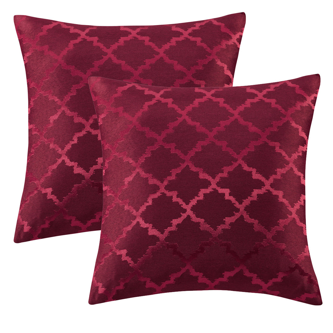 Cushion Cover Modern Designs in Wine Red | Confetti Living