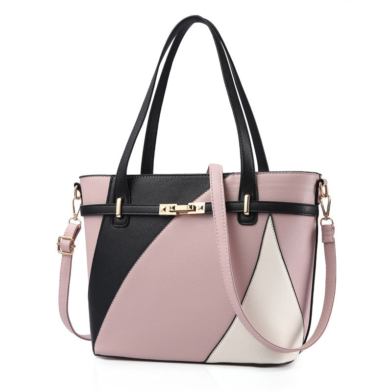 Women's Fashion Colour Leather Handbag in Pink | Confetti Living