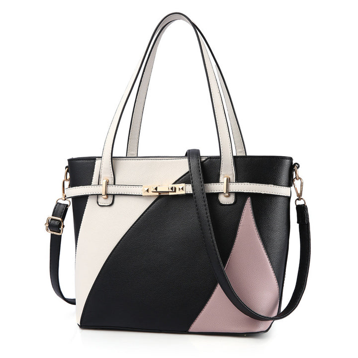 Women's Fashion Colour Leather Handbag in Black | Confetti Living
