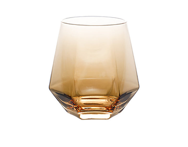 Home Bar Large Capacity Serving Glasses showing Amber Glass | Confetti Living