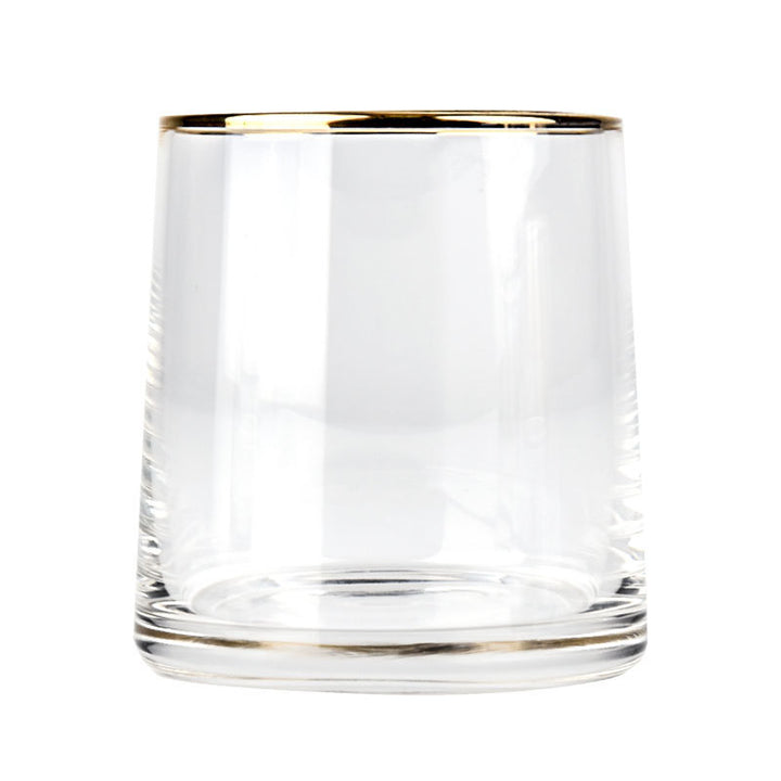 Home Bar Colourful Whiskey Glass Set showing gold whisky glass | Confetti Living