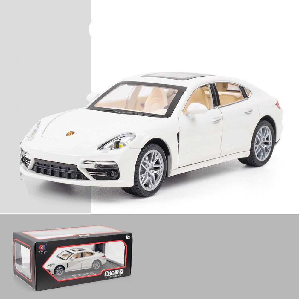 Children's Mode Six Door Car with Sound And Light in White | Confetti Living