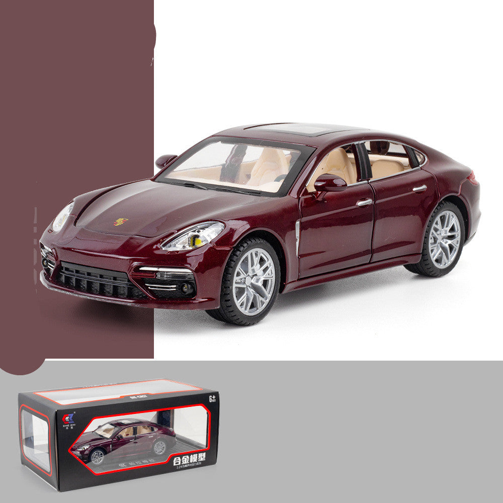Children's Mode Six Door Car with Sound And Light in Red | Confetti Living