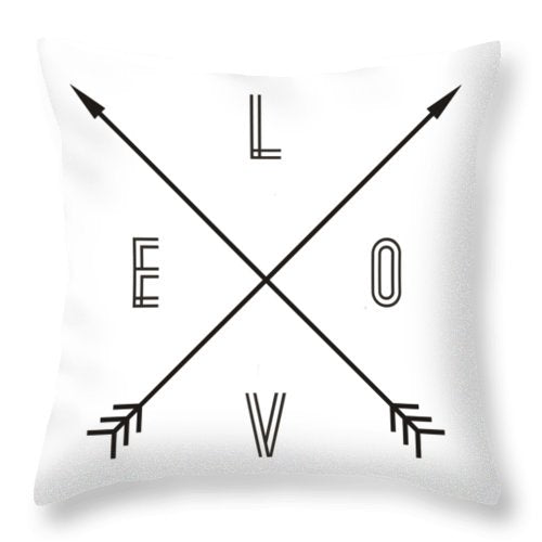Cushion Cover Simple Black and White Designs showing Love Arrows Style 6 | Confetti Living