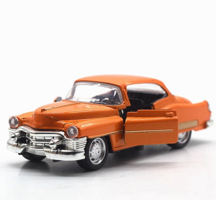 Children's Toy Cadillac Model Car with Sound and Light Effects in Orange | Confetti Living