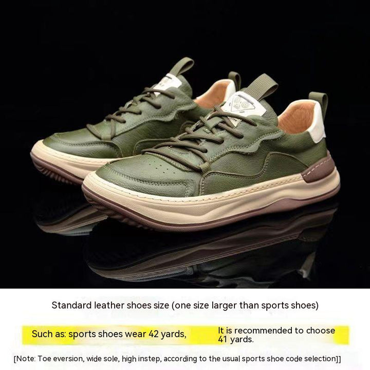 Men's Cowhide Leather Casual Shoes