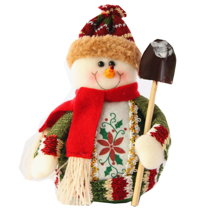 Christmas Decorations - Standing Soft Felt Ornaments showing Snowman  | Confetti Living