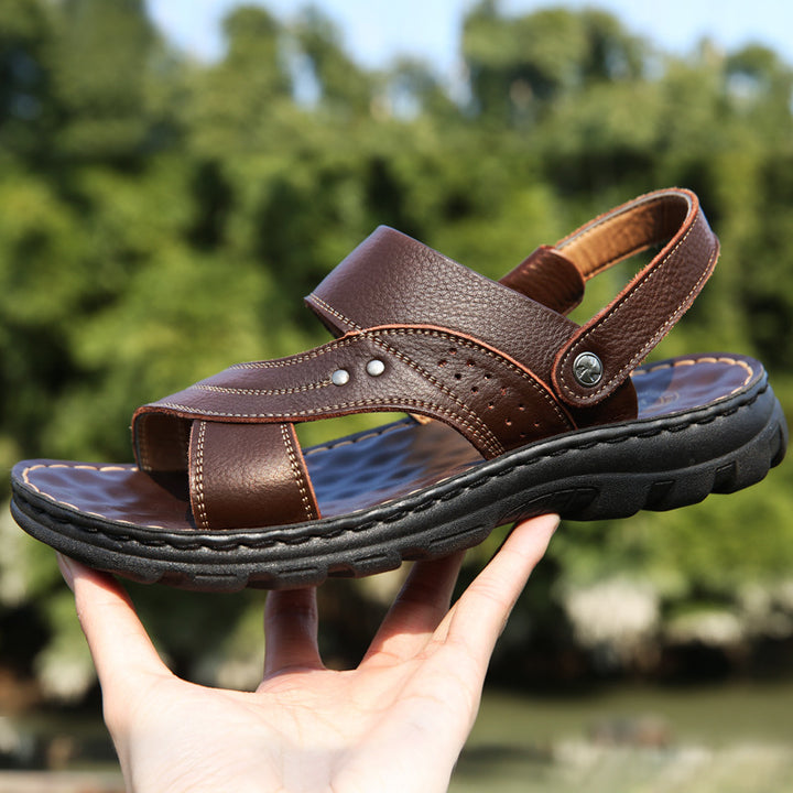 Men's Summer Sandals with Adjustable Back Strap Design