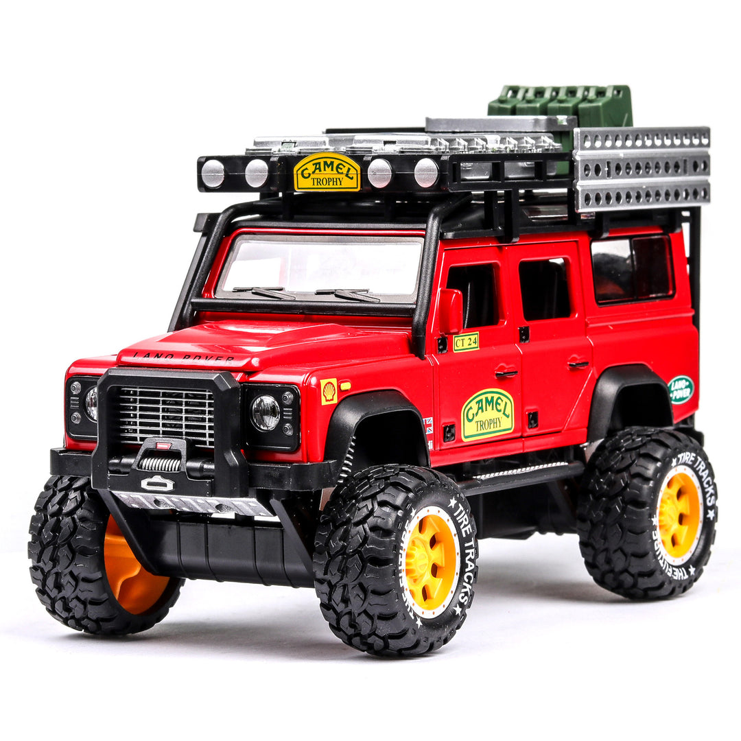 Children's Alloy Model Car with Sound and Light in Red | Confetti Living