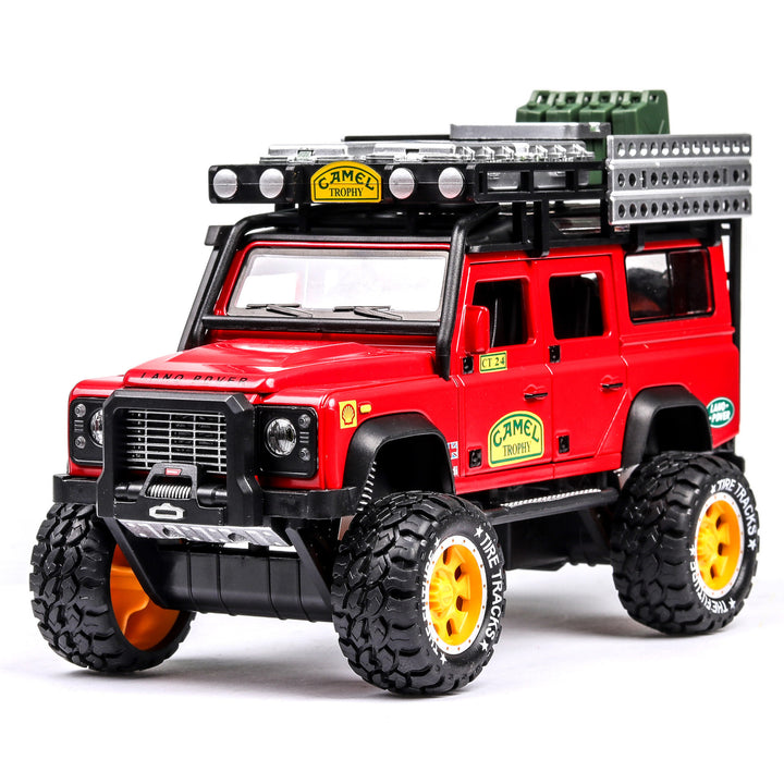 Children's Alloy Model Car with Sound and Light in Red | Confetti Living