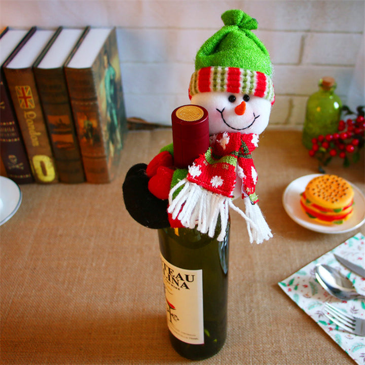 Christmas Wine Bottle Covers Showing Christmas Style | Confetti Living