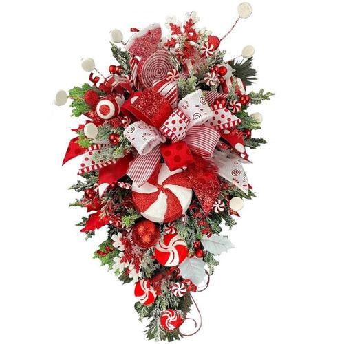 Christmas Door Hanging and Wall Decorations showing Red Drop Style  | Confetti Living
