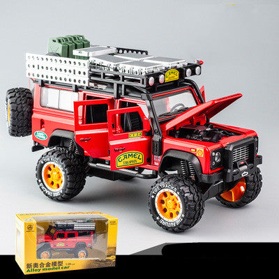 Children's Alloy Model Car with Sound and Light in Red | Confetti Living