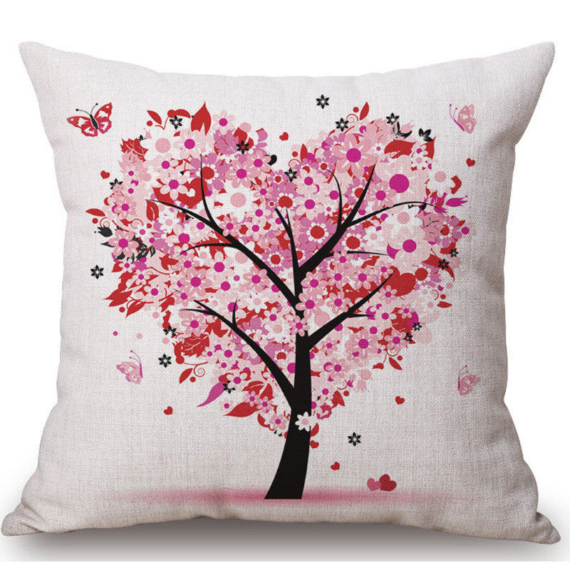 Cushion Cover Cotton with Tree Designs showing Style 9 | Confetti Living