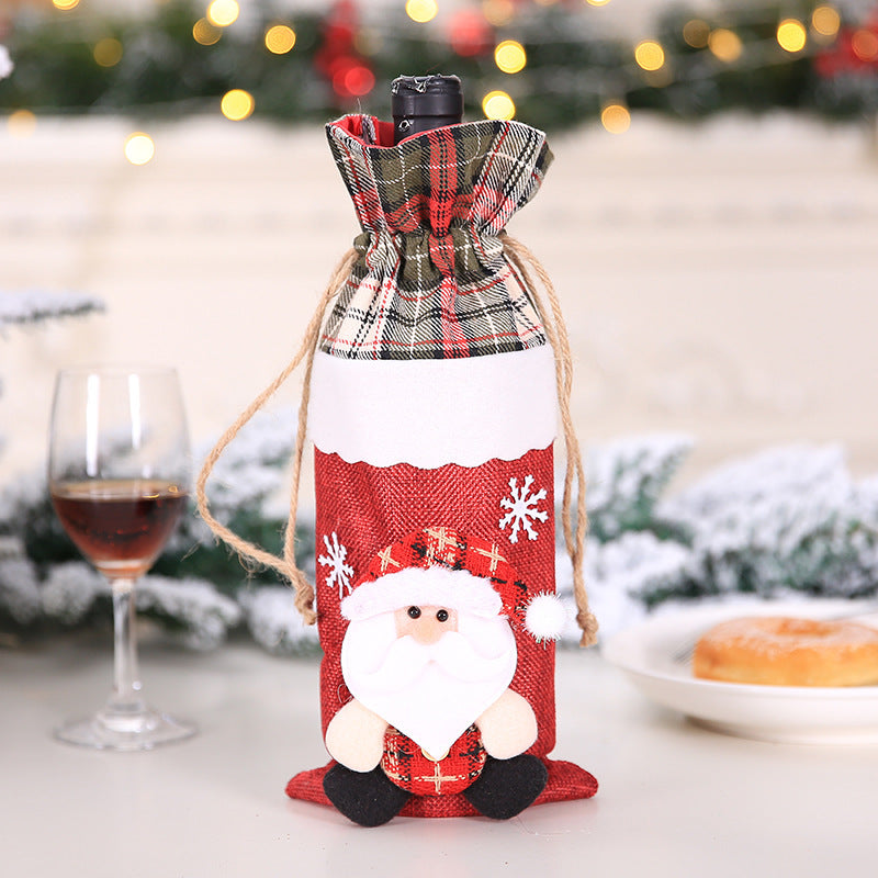 Christmas Wine Bottle Covers Showing Christmas Style | Confetti Living