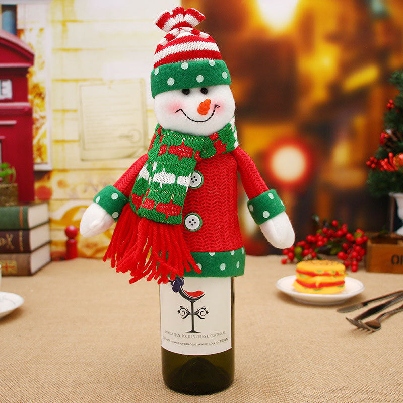 Christmas Wine Bottle Covers Showing Christmas Style | Confetti Living
