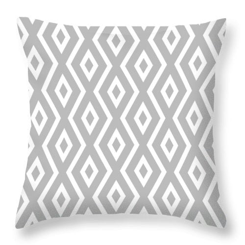 Cushion Cover Simple Black and White Designs showing Grey Diaminds Style 10 | Confetti Living