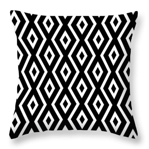 Cushion Cover Simple Black and White Designs showing Black Diamonds Style 2 | Confetti Living