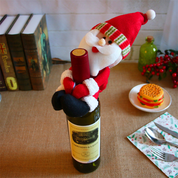 Christmas Wine Bottle Covers Showing Christmas Style | Confetti Living