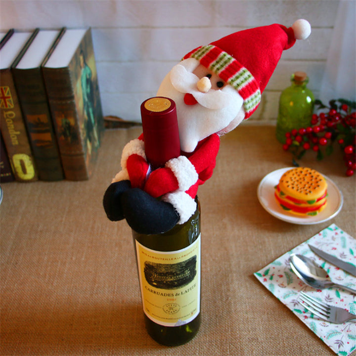 Christmas Wine Bottle Covers Showing Christmas Style | Confetti Living