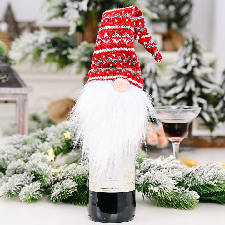 Christmas Wine Bottle Covers Showing Christmas Style | Confetti Living